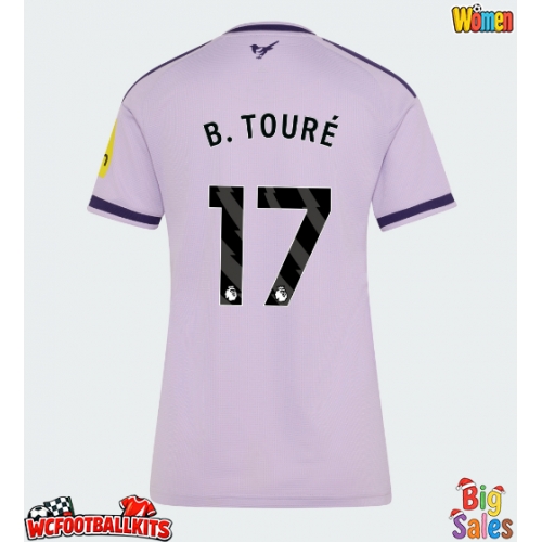 Newcastle United Bazoumana Toure #17 Replica Third Stadium Shirt for Women 2026-27 Short Sleeve